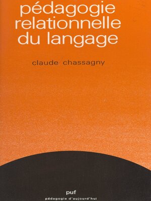 cover image of Pédagogie relationnelle du langage